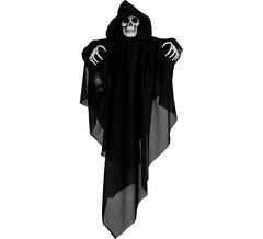 Black Tunic Skeleton Pendant 58 cm