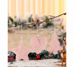Star, Pine or Pink Heart Pendant, 12x4x12 cm, assorted models