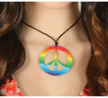 Colgante Hippie con Símbolo de la Paz Multicolor
