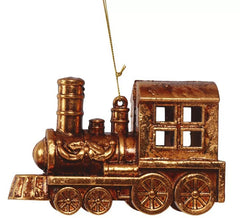 13 cm Gold Locomotive Pendant