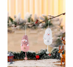 Snowman Bell Pendant Assorted 17cm