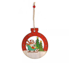 Wooden Snowman Pendant 12 cm