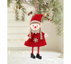16cm Red Elf Christmas Pendant