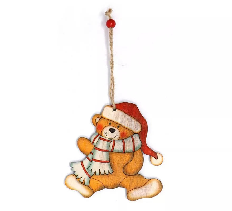 Colgante Navideño de Madera 10 cm