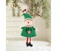 16cm Green Elf Christmas Pendant