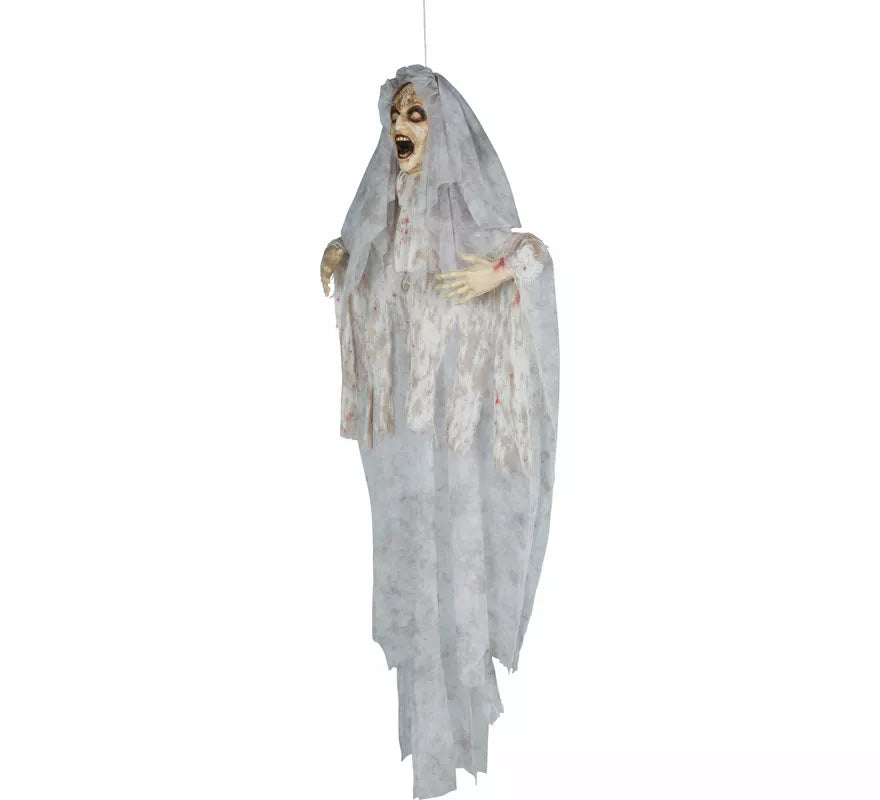 Colgante Novia Terror con Luz, Sonido y Movimiento de 168 cm