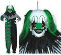 Colgante Payaso Verde con Luz, Sonido y Movimiento 165 cm