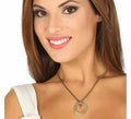 Colgante Plateado con Brillante