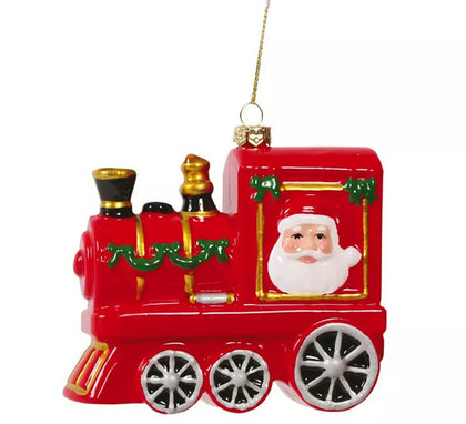 Colgante Tren Rojo de 12 cms