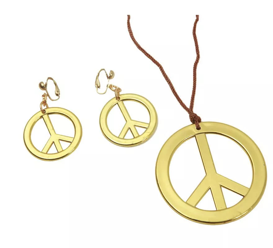 Translation missing: en.Colgante y Pendientes Hippies color Oro