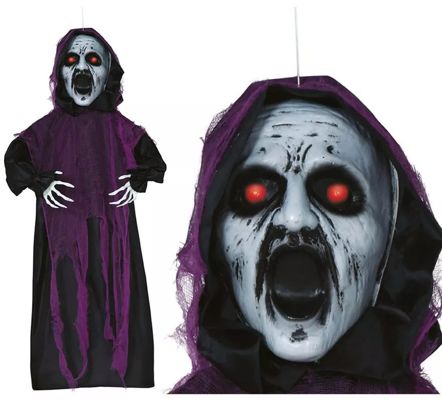 Colgante Zombie Baja y Sube, Luz y Sonido 90 cm