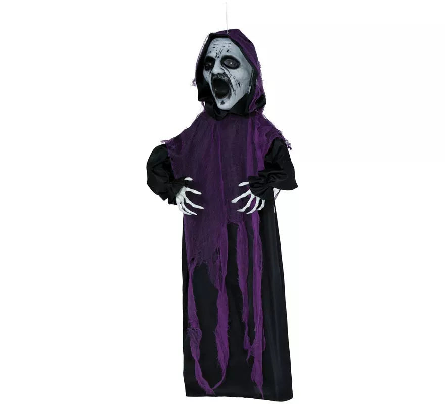 Colgante Zombie Baja y Sube, Luz y Sonido 90 cm