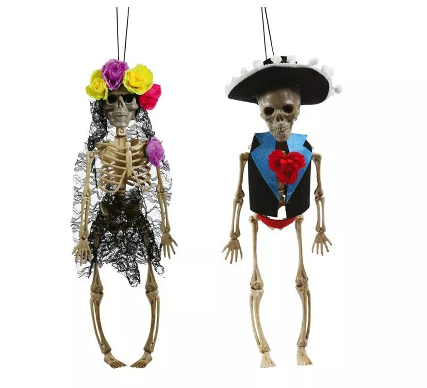 Colgantes Esqueletos Surtidos Mexicanos 40 cms