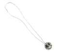Collar Bola Disco plateada de 43 cm