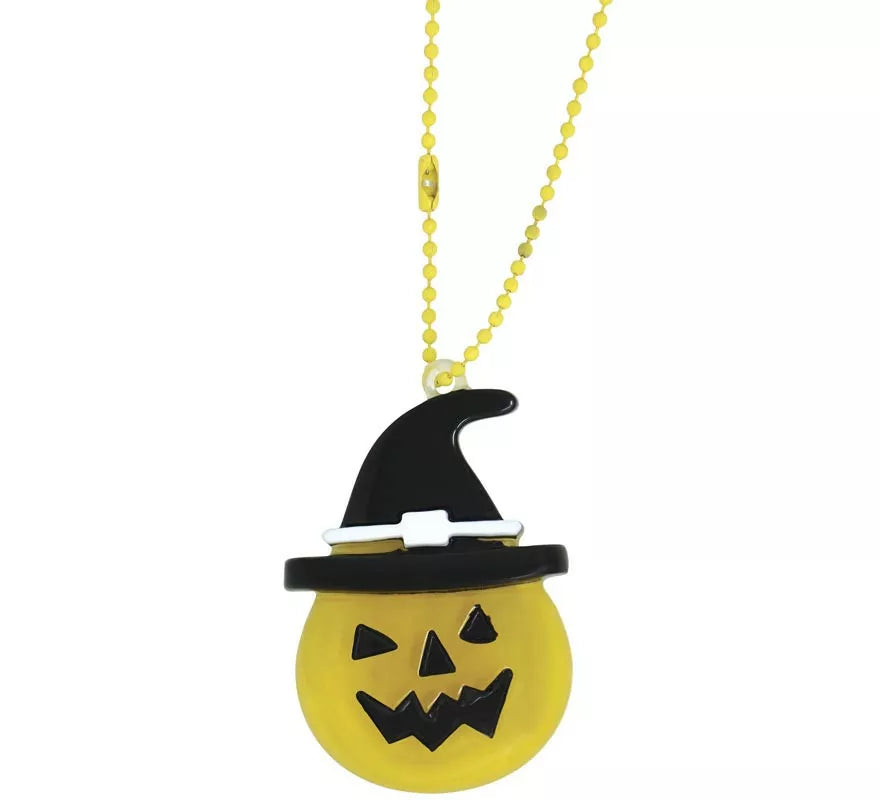 Collar Calabaza con Leds de 5 cm