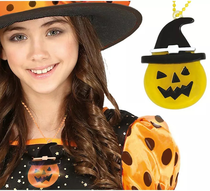 Translation missing: en.Collar Calabaza con Leds de 5 cm