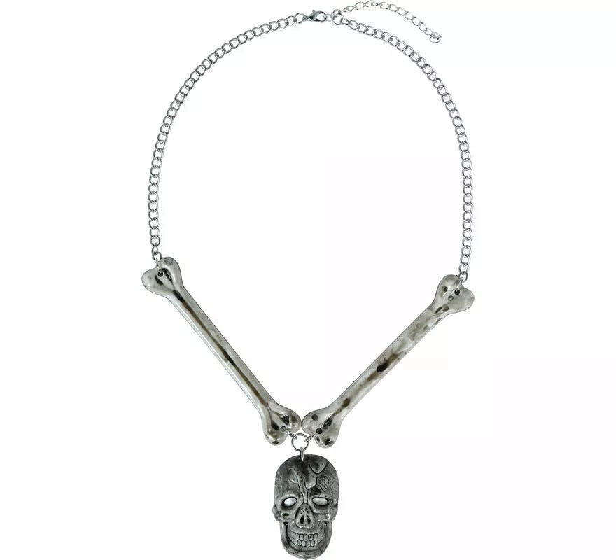 Translation missing: en.Collar Calavera y Huesos Metal