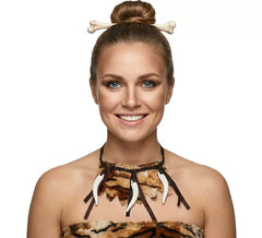 Caveman Necklace with Bones