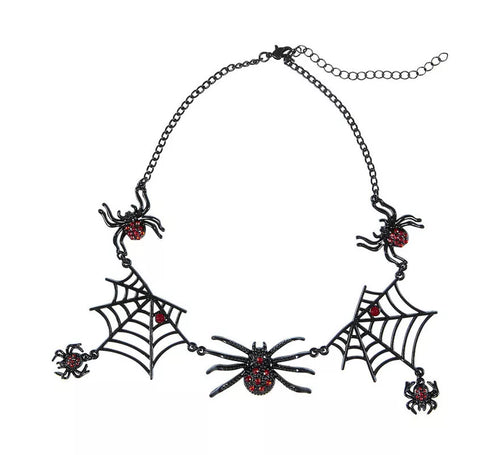 Collar con Arañas y Telarañas