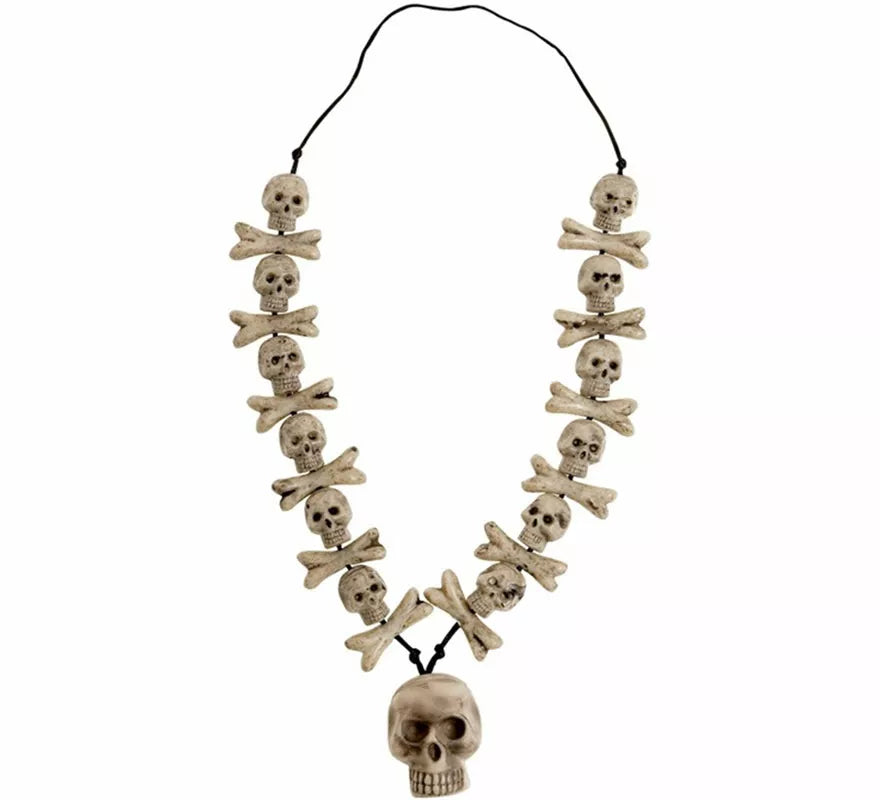 Collar con Colgante de Calaveras