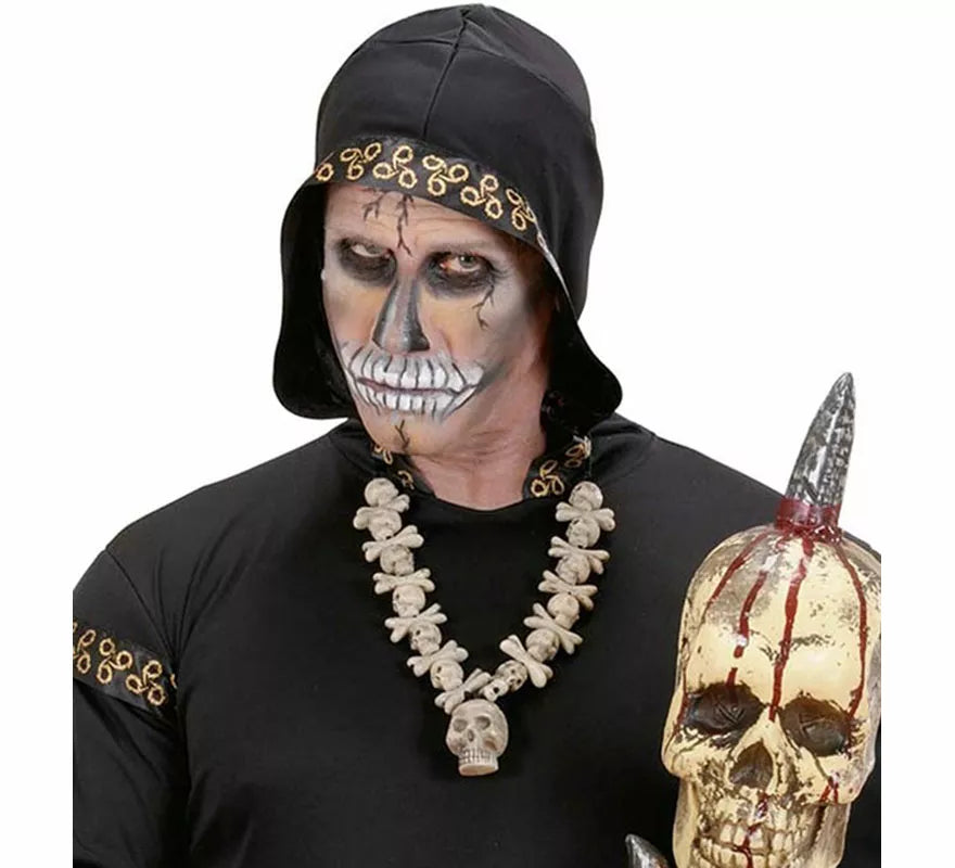 Collar con Colgante de Calaveras