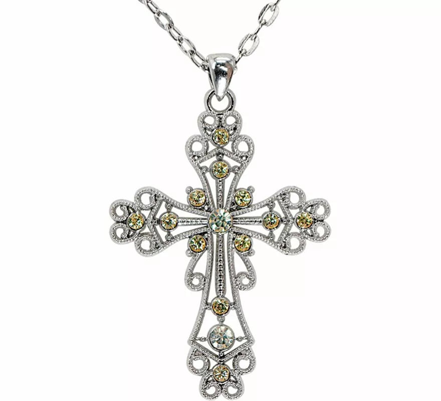 Translation missing: en.Collar con Colgante de Cruz con Strass
