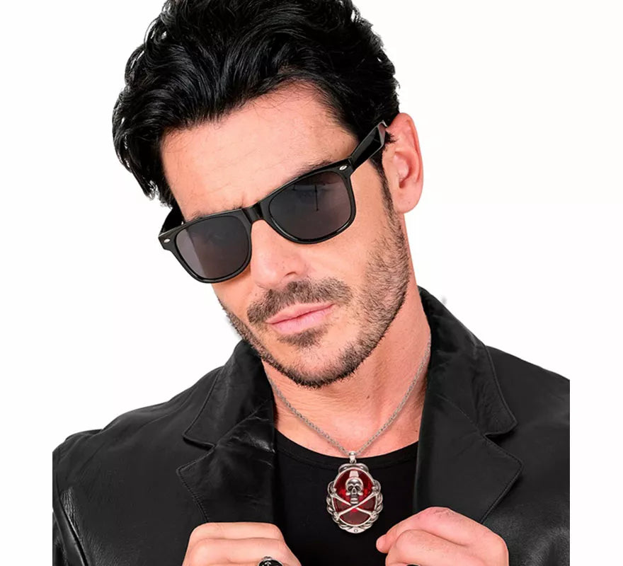 Collar con Colgante de Gema Calavera