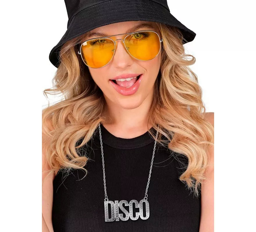 Collar con Colgante 'Disco' de 65 cm