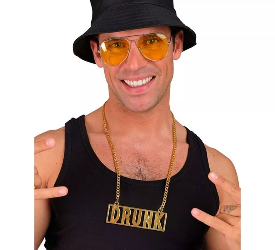 Collar con Colgante 'Drunk' de 65 cm