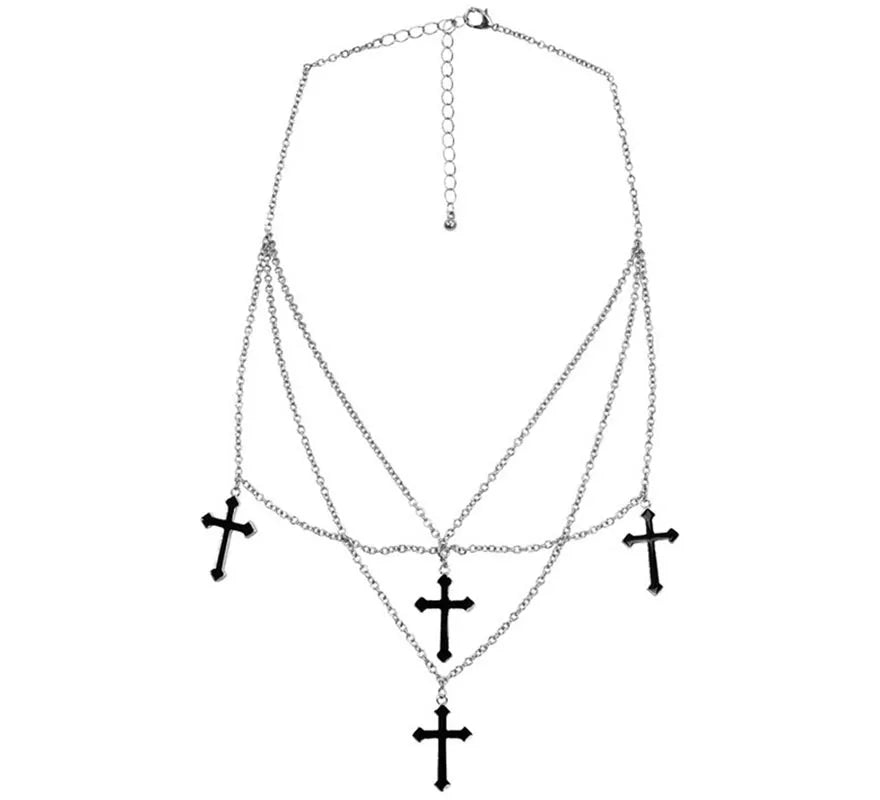 Collar con Cruces negras
