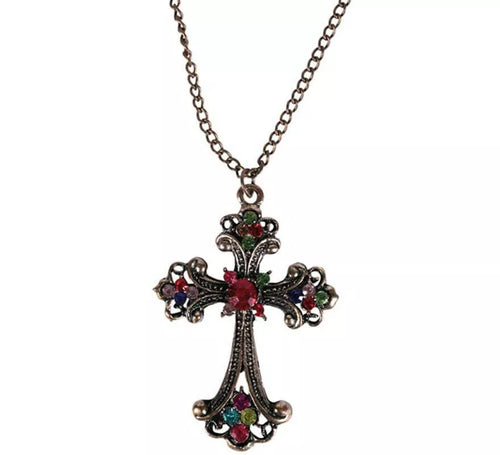 Collar con Cruz Metálica