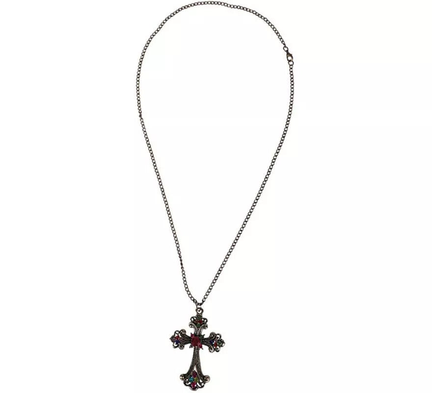 Collar con Cruz Metálica