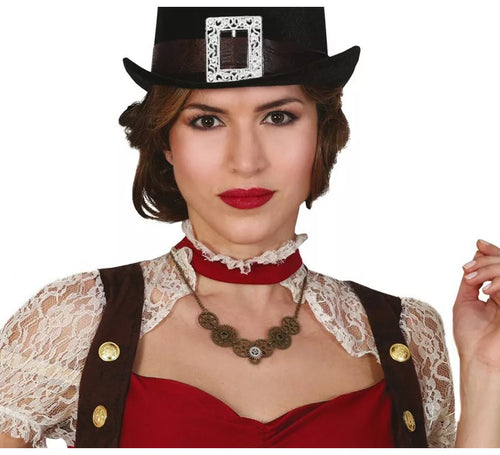 Collar con Engranajes Steampunk