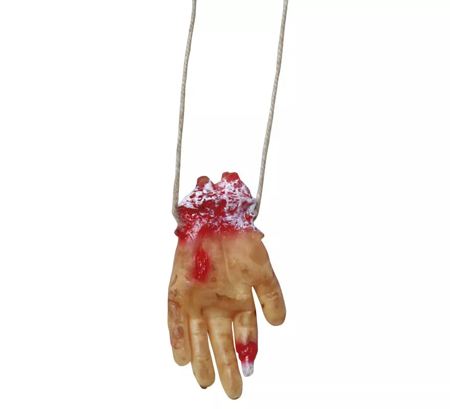 Collar con Mano Sangrienta