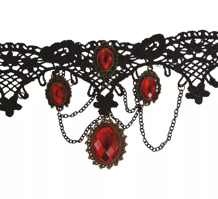 Collar con Rubíes