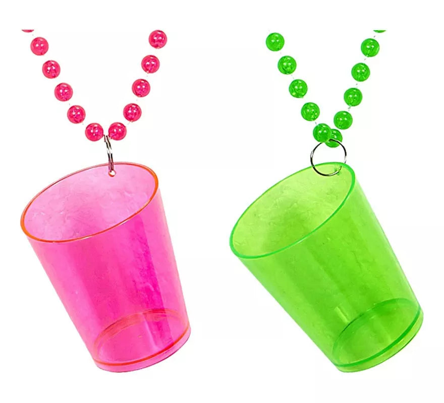 Translation missing: en.Collar con Vaso de Chupito Shot en varios colores neones