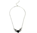 Collar Corazón negro