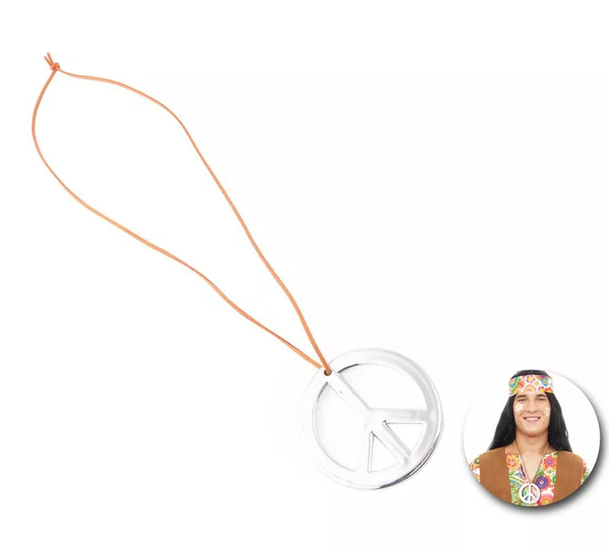 Translation missing: en.Collar Cordón Hippie Paz plateado