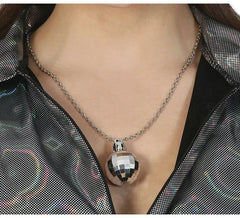 70s Disco Ball Necklace