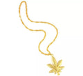 Collar de Canabis dorado