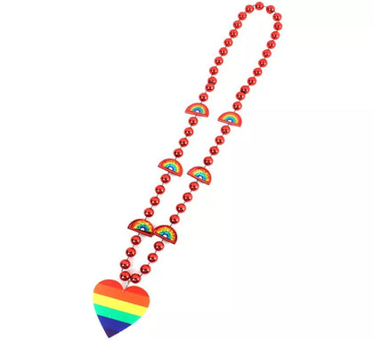 Collar de Corazón Arcoíris