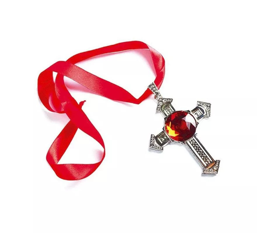 Translation missing: en.Collar de Cruz Gótico con piedra