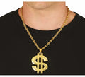 Collar de Dollar metálico dorado