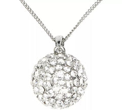 Rhinestone Sphere Necklace