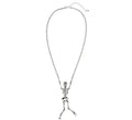 Collar de Esqueleto Plateado
