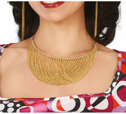 Collar de los años 70 metálico