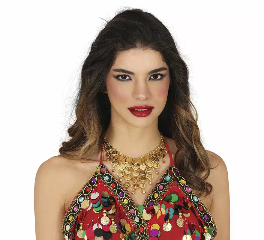 Collar de Medallas doradas
