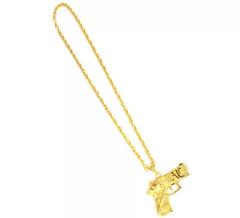Golden mini weapon necklace