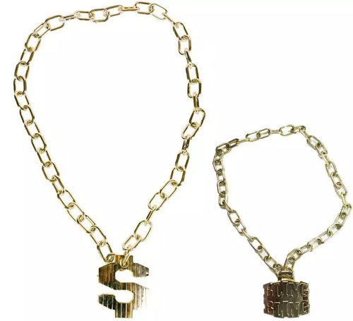 Collar de Oro con Símbolos en varios modelos 40 Cm