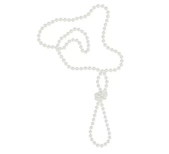 65 cm white pearl necklace